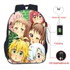 Backpack os sete pecados capitais Nanatsu No Taizai USB Charge School Bags Students