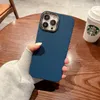New Luxury Liquid Silicone Square Matte Soft Case For iPhone 14 13 12 11 Pro Max XR XS X 7 8 Plus Plating Camera Ring Shockproof Cover