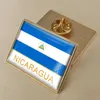 Nicaraguan National Flag Crystal Harts Badge Brosch Flag Badges of ALLA l￤nder i v￤rlden