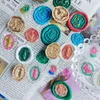 Stempels onregelmatige wax zegel bloemen afdichtingshoofd Kerstmis voor kaarten enveloppen bruiloft uitnodigingen Scrapbooking 230211