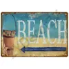 Hawaii Surf art peinture Rétro Plaque Métal Signe Mur Art Tin Signe Mur Affiches Vintage Chambre Décorations pour La Maison Bar Accessoires Décor Intérieur taille 30X20CM w02