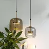 Hanger lampen glasontwerp led lichten moderne eetkamer slaapkamer loft bar decor Noordse hangende lamp indoor huis keuken verlichtingsarmaturen