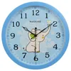 Väggklockor Creative Mute Cartoon Children's Clock 12 tum ABS Plast 30 cm hängande dekoration gratis stans