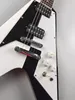 Electric guitar black and white color-blocking flight V silver accessories mini pickup mahogany imported paint