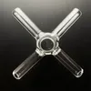 18mm internally threaded glass hookah, cross exchange adapter, suitable for various evaporator steam pipes