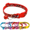 6 kleuren 1 cm breedte kleurrijke hondenkraagriem voor kleine honden kat puppy verstelbare ketting met bel voor huisdieren benodigdheden