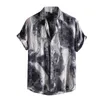 Heren Polos Shirts Men Hawaiian Casual One Button Musical Instruments Gedrukte korte-mouw Beach Blouses Tops Camicias 230211