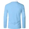 Polo da uomo Trend Fashion Camicia con risvolto Manica lunga Cucitura T-shirt sportiva casual Top 230211