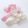 Calzini Sweet Flower Born Baby Lace Ruffle Princess Girls Primavera Autunno Neonato Bambino Sokken