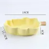 Piatti Ciotola a forma di foglia 1pc/foglia Snack in ceramica Dessert Piatto di insalata di frutta Forniture per ristoranti di famiglia Regali