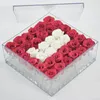 Sacchetti per gioielli Mordoa 2023 Scatola per fiori in acrilico Rose Keep Fresh Water Gift Display Storage