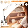 Lampes de table USB Smart LED bureau Protection des yeux lampe de lecture avec calendrier porte-stylo multifonction bureau chambre tactile veilleuse