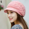 Berets Autumn Winter Women's Knitted Hat Solid Color Warm Baggy Beret Beanie Slouch Ski Cap Casual 20231
