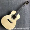 Guitare personnalisée 2023, table en épicéa massif, touche en ébène, éclisses et dos en palissandre, guitare acoustique 39 "OM 45 de haute qualité,