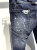 Jeans dsquare d2 dq phantom tartaruga cl￡ssica moda man Jeans Hip Hop Rock Moto Mens Casual Design rasgado jeans angustiados jeans skinny b uoj