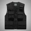 Men's Vests Summer Men Unloading Tactical Vest Coat Casual Pographer Waistcoat Mesh Work Sleeveless Jacket Tools Pocket 5XLMen's