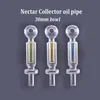 Haute Qualité Verre Brûleur À Huile Pipe Huile Ongles Brûlant Concentré Vaporisateur Conduite D'eau Outil Transparent Main Reaycler Fumer Conduite D'eau 3 pcs