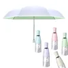 Paraplyer Automatisk Pocket Mini Paraply Super Anti UV Paraguas Sun Rain 7 Ribs Light Folding Portable For Women Travel