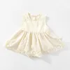 Fille robes été enfants plage robe respirant coton sans manches Style bohème enfant en bas âge filles infantile bébé vacances Costumes