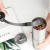 Manuella kaffekvarnar Kaffekvarn för fransk prägling Maskin Handhållen Mini K Cup Borstat rostfritt stål Portable Conical 230211