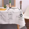 Tovaglia Tovaglia da pranzo moderna stampata Tovaglia in cotone per arredo cucina Scrivania in stile nordico 1 pezzo Tè rettangolare