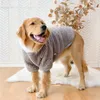 Vestuário de vestuário de cachorro Médio grande roupa grande e outono roupas de inverno espesso pullover quente com capuz de moletom moda casual pet 230211