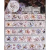 Wrap regalo vintage Big Petal Swing Floral Sfrollo Washi Piet Pae per la creazione di un adesivo per piano di scrapbooking fai -da -te