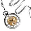 Pocket Watches Vintage Watch With Chain Open Face Design Mechanical Clock Exquisite Pendant Gifts For Male