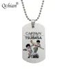 Pendant Necklaces Anime Captain Tsubasa Nankatsu Ozora Taro Misaki For Necklace Jewelry Kids Gift Double Side Print