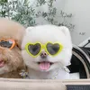 Vêtements pour chiens Lunettes de mode pour animaux de compagnie Lunettes de soleil pour chiens Chats Po Props Lunettes de soleil Accessoires pour chats Produits