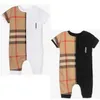 Baby Boys Romper Toddler Kids Lapel Single Breasteed Jumpsuits Designer Infant Onesie Nowonarodzone ubrania