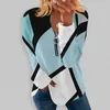 Women's Blouses Long Sleeves Lightweight Versatile Casual Street Geometric Pattern Bottoming Tops Women T-shirt For Dating