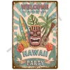 Hawaii Surf art peinture Rétro Plaque Métal Signe Mur Art Tin Signe Mur Affiches Vintage Chambre Décorations pour La Maison Bar Accessoires Décor Intérieur taille 30X20CM w02