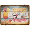 Hawaii Surf art peinture Rétro Plaque Métal Signe Mur Art Tin Signe Mur Affiches Vintage Chambre Décorations pour La Maison Bar Accessoires Décor Intérieur taille 30X20CM w02