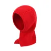 Berets Fall/Winter Men's Ladies Knitted Wool Snap Balaclava Beanie Solid Color Winter Warm Hooded Hat Windproof Mask Cap