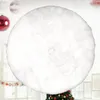 Christmas Decorations White Round Tree Skirt Luxury Snow Holiday Ornaments Decoration Xmas Cover Home Party Decor (70cm)