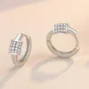 Pendientes de aro de plata de ley S925 de 10MM, Mini circonita redonda para mujer, abalorio de moda, joyería de regalo de boda