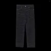 Męskie dżinsy Grunge Mężczyzny Patchwork Workowane spodnie ciemne ubrania Streetwear Punk Denim Hip Hop Prosty dziura Unisex
