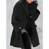 Misto lana da donna Giacche invernali moda 2023 Cappotto con cappuccio Wish Tweed double face Autunno ed Europa America