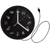 Wandklokken tandarts Tandteken Dental Clinic Decor Luminous Clock Endodontist Office Hygienist Stomatology LED -verlichting