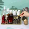 Aufbewahrungsboxen, vergoldet, Bastel-Kosmetikkorb, Lippenstift-Make-up-Rack, Pinselrohr-Organizer für Kosmetika