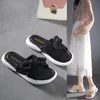 Sandali Pantofole 2023 Fashion Bow Open Toe Women Flat Soft Confortevole Outdoor Beach Casual Women's