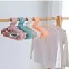 ハンガーラック5/10/20PCSベビー服ポータブルプラスチックタオルディスプレイスカーフ風型の子供コートハンガー衣料品オーガナイザー230211