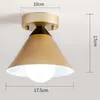 Plafoniere Lampada a led dorata in ferro nordico per camera da letto Bagno Corridoio Apparecchi di illuminazione per balconi Luminarias industriali