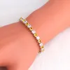 Charm Bracelets Sell Online Attactive Yellow Zircon Silver Tone Jewelry For Women Gift Fashion TBS1085A1