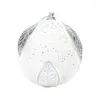 Party Decoration 8cm Glitter Leaf Ornament Ball Foam Christmas For Xmas Tree Decorations Hanging Baubles Home Holiday B03D