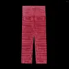 Männer Jeans Chic Design Gestreifte Quaste Männer Frauen Rote Baggy Hosen Dark Hombre Hip Hop Streetwear Gerade Punk Denim Hosen unisex