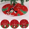 Decorazioni natalizie Tappetino per gonna per albero riutilizzabile Tappetino decorativo dai colori vivaci Multi stili Babbo Natale