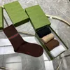 Designer Herren Damen Socken Fünf Marken Luxe Sports Winter Mesh Buchstaben Bedruckte Socken Baumwolle Mit Box