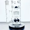 Hot new design best quality amazing function bong glass water pipe smoking pipe 15 in with 5 percs 18.8mm joint (GB-326)